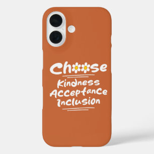 Coques iPhone 16 Choisissez la bienveillance acceptation inclusion