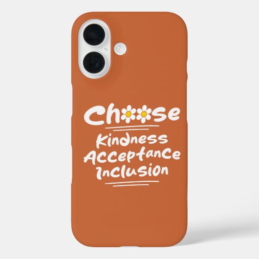 Coques Case-Mate iPhone Choisissez la bienveillance acceptation inclusion (Verso)