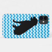 Coques Case-Mate iPhone Choisissez Votre Couleur Chevron Avec Lab Silhouet (Dos (Horizontal))