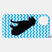 Coques Case-Mate iPhone Choisissez Votre Couleur Chevron Avec Lab Silhouet (Verso (horizontal))