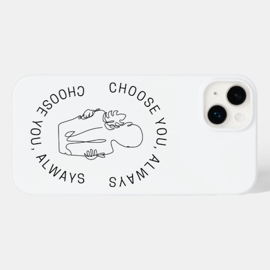 Coques Case-Mate iPhone Choisissez-vous, toujours. (Verso (horizontal))