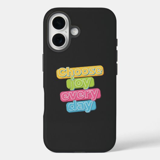 Coques Case-Mate iPhone Choose Joy Everyday ! (Verso)