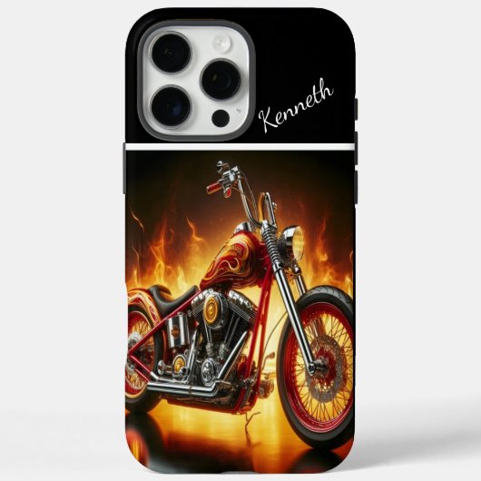 Coques Case-Mate iPhone Chopper Peint À La Flamme (Verso)