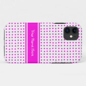 Coques Case-Mate iPhone Choquant Pois roses sur Arrière - plan blanc (Dos (Horizontal))