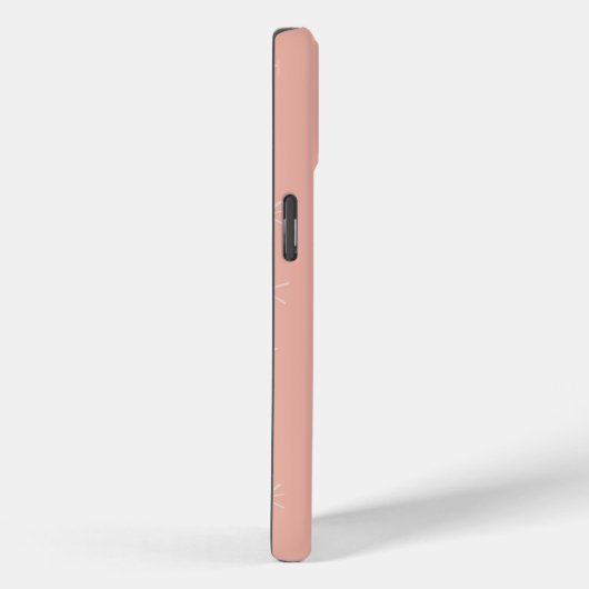 Coques Case-Mate iPhone Chouette à écaille blanc mignonne Pastel Nom perso (Verso / Droite)