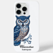 Coques Case-Mate iPhone Chouette à neige bleue (Verso)