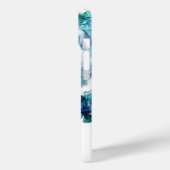 Coques Case-Mate iPhone Chouette à neige Dreamcatcher Vert et bleu Turquoi (Verso / Gauche)