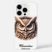 Coques Case-Mate iPhone Chouette à neige en bois (Verso)