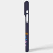 Coques Case-Mate iPhone Chouette à ressort mignonne et nom personnalisé (Verso / Gauche)