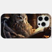 Coques Case-Mate iPhone Chouette assise lisant un livre (Verso (horizontal))