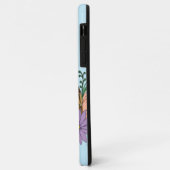 Coques Case-Mate iPhone Chouette aux fleurs pastel de printemps (Dos/Gauche)