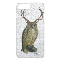 Chouette avec Antlers plain 2