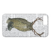 Coques Case-Mate iPhone Chouette avec Antlers plain 2 (Dos (Horizontal))