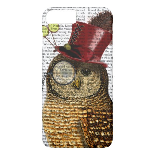 Coques Case-Mate iPhone Chouette avec chapeau supérieur 3 (Dos)