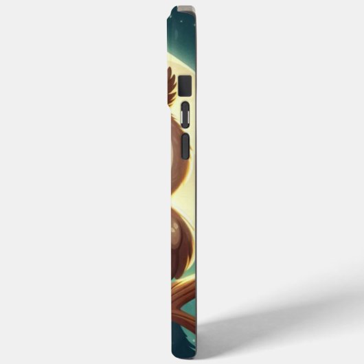 Coques Case-Mate iPhone Chouette bébé la nuit avec lune (Verso / Gauche)