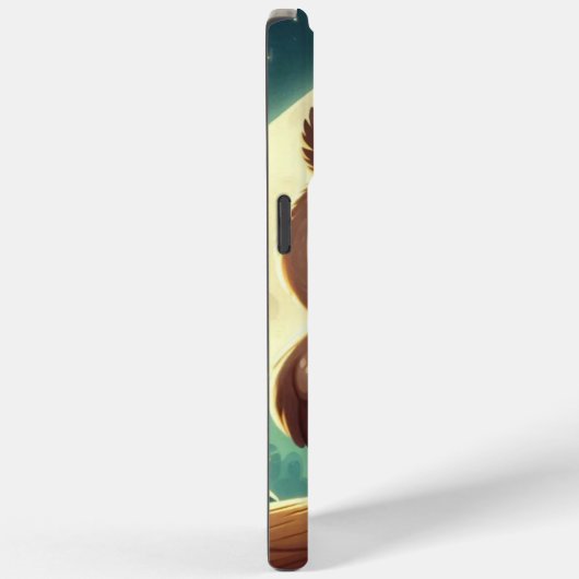 Coques Case-Mate iPhone Chouette bébé la nuit avec lune (Verso / Droite)