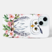 Coques Case-Mate iPhone Chouette blanche pour bébé (Verso (horizontal))