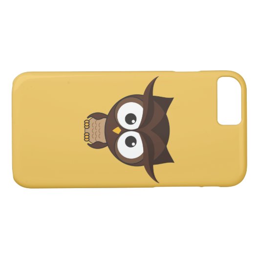 Coques Case-Mate iPhone Chouette Brown (Dos (Horizontal))