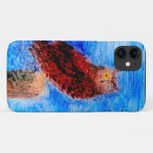 Coques Case-Mate iPhone Chouette Brown amusante (Dos (Horizontal))