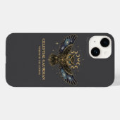 Coques Case-Mate iPhone Chouette céleste Gardien cosmique (Verso (horizontal))