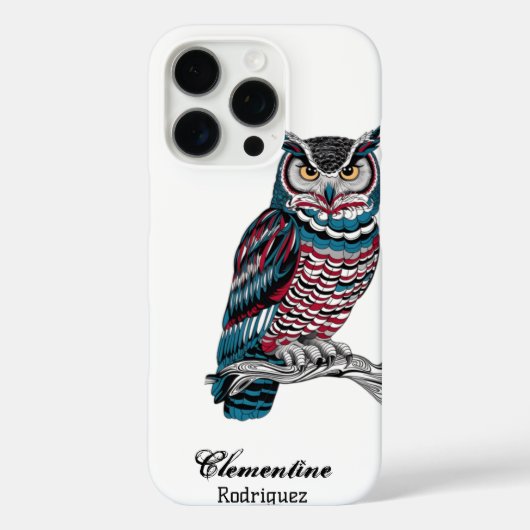 Coques Case-Mate iPhone Chouette complexe (Verso)