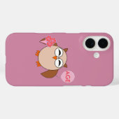 Coques Case-Mate iPhone Chouette d'anniversaire d'âge personnalisé (Verso (horizontal))