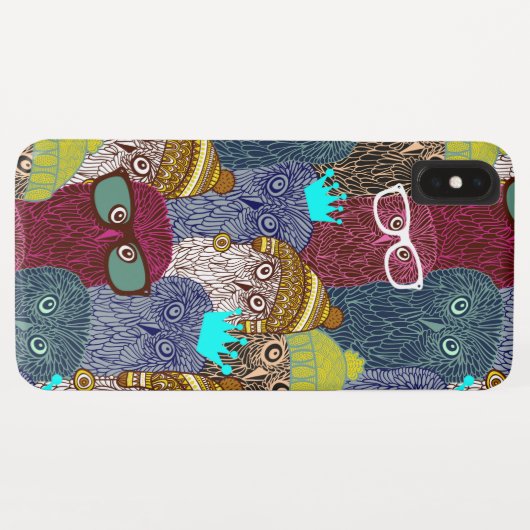 Coques Case-Mate iPhone Chouette dans la couronne (Dos (Horizontal))
