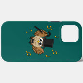 Coques Case-Mate iPhone Chouette dansante mignonne avec notes musicales De (Verso (horizontal))
