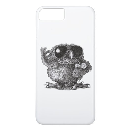 Coques Case-Mate iPhone Chouette de Cool animal amusant (Dos)