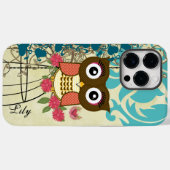 Coques Case-Mate iPhone Chouette de la Tangérine (Verso (horizontal))