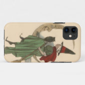 Coques Case-Mate iPhone Chouette de lune de croissant de sorcières (Dos (Horizontal))