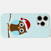 Coques Case-Mate iPhone Chouette de Noël (Verso (horizontal))