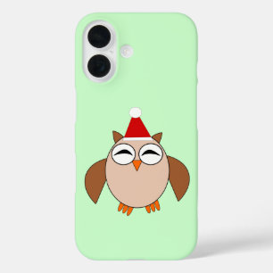 Coques iPhone 16 Chouette de Noël mignonne