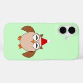 Coques Case-Mate iPhone Chouette de Noël mignonne (Verso (horizontal))