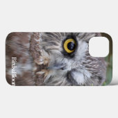 Coques Case-Mate iPhone Chouette de Saw-whet (Verso (horizontal))
