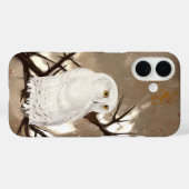 Coques Case-Mate iPhone Chouette des neiges (Verso (horizontal))