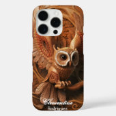 Coques Case-Mate iPhone Chouette des neiges en bois (Verso)