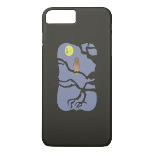 Coque iPhone 8 Plus/7 Plus Chouette d'Halloween éffrayante