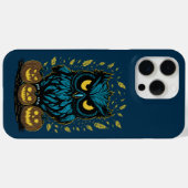 Coques Case-Mate iPhone Chouette drôle d'Halloween (Verso (horizontal))