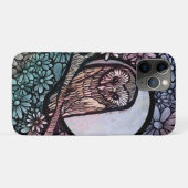 Coques Case-Mate iPhone Chouette effraie florale (Dos (Horizontal))