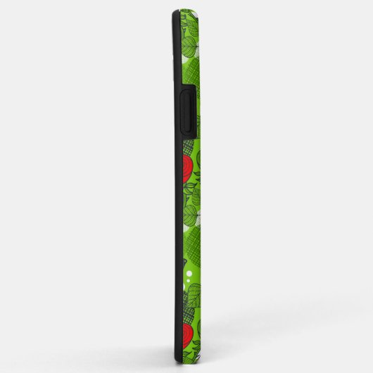 Coques Case-Mate iPhone Chouette en roses rouges (Dos/Droite)