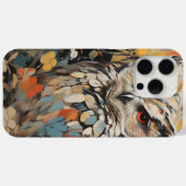 Coques Case-Mate iPhone Chouette et fleurs en peinture printanière (Verso (horizontal))