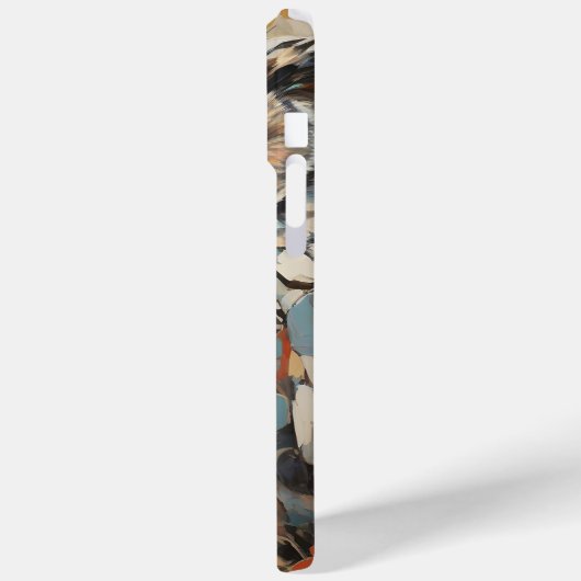 Coques Case-Mate iPhone Chouette et fleurs en peinture printanière (Verso / Gauche)