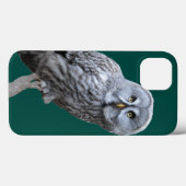 Coques Case-Mate iPhone Chouette grise (Verso (horizontal))