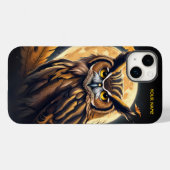Coques Case-Mate iPhone Chouette Imaginaire Halloween Lune (Verso (horizontal))
