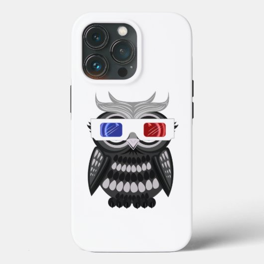 Coques Case-Mate iPhone Chouette - Lunettes 3D (Verso)