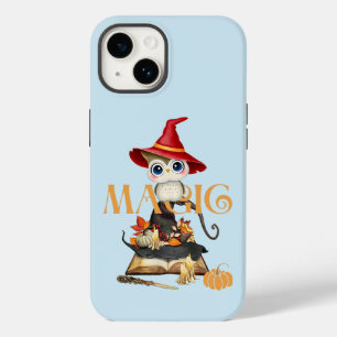 Coque Pour iPhone 14 Chouette magique Chouette automne thème