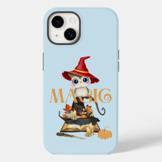 Coque Pour iPhone 14 Chouette magique Chouette automne thème