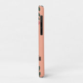 Coques Case-Mate iPhone Chouette marron stylisée sur une branche avec des (Dos/Gauche)