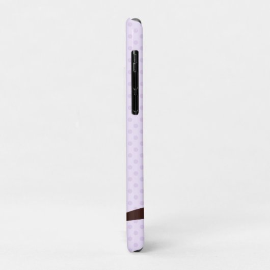 Coques Case-Mate iPhone Chouette mauve (Dos/Gauche)